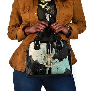 Ma’at Feather Egyptian Shoulder Handbag with Scales Symbolizing Truth and Cosmic Balance
