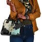 Ma’at Feather Egyptian Shoulder Handbag with Scales Symbolizing Truth and Cosmic Balance