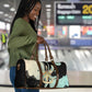 Ma’at Feather Egyptian Travel Bag with Scales Symbolizing Truth and Cosmic Balance