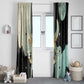 Ma’at Feather Egyptian Window Curtain with Scales Symbolizing Truth and Cosmic Balance