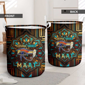 Ma’at Eye of Horus Laundry Basket Egyptian Feather Celebrating Truth