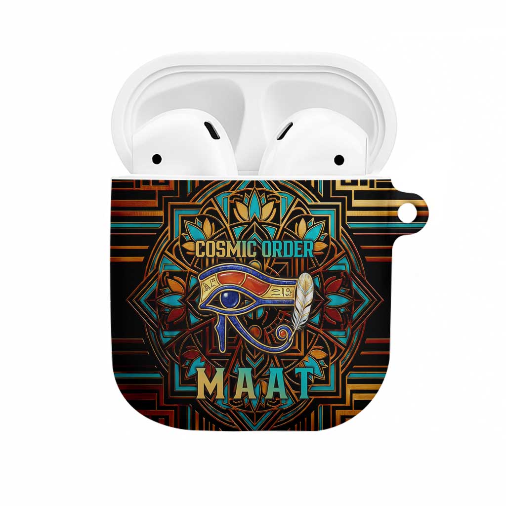 Ma’at Eye of Horus AirPods Case Egyptian Feather Celebrating Truth