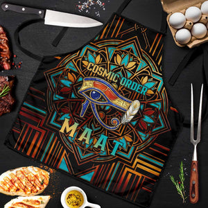 Ma’at Eye of Horus Apron Egyptian Feather Celebrating Truth