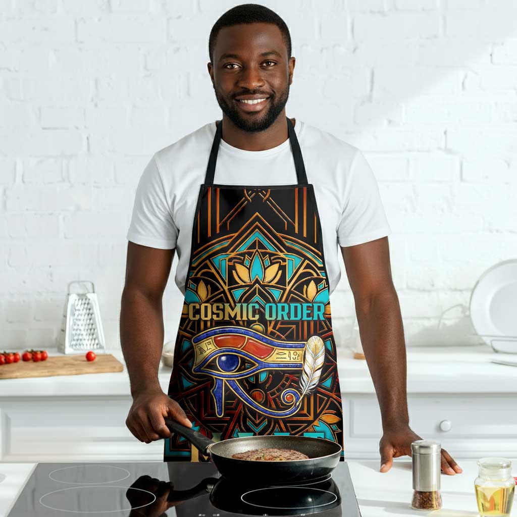 Ma’at Eye of Horus Apron Egyptian Feather Celebrating Truth