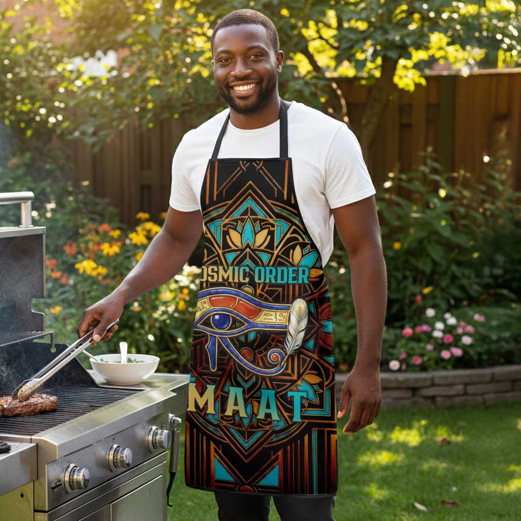 Ma’at Eye of Horus Apron Egyptian Feather Celebrating Truth