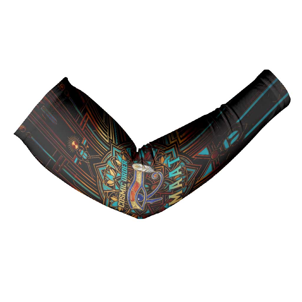 Ma’at Eye of Horus Arm Sleeves Egyptian Feather Celebrating Truth