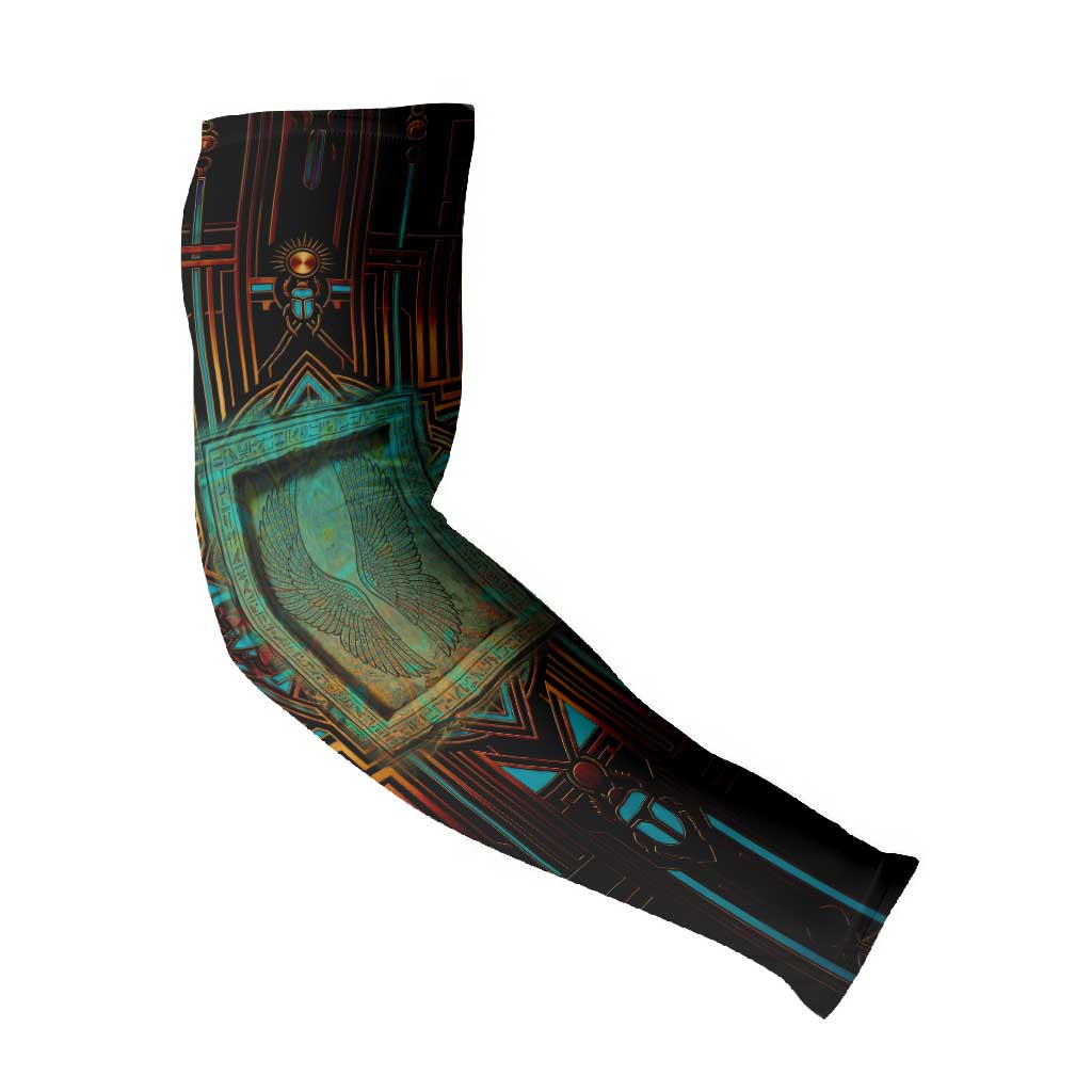 Ma’at Eye of Horus Arm Sleeves Egyptian Feather Celebrating Truth