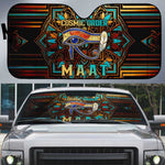 Ma’at Eye of Horus Auto Sun Shade Egyptian Feather Celebrating Truth