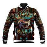 Ma’at Eye of Horus Baseball Jacket Egyptian Feather Celebrating Truth