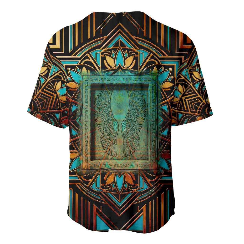 Ma’at Eye of Horus Baseball Jersey Egyptian Feather Celebrating Truth