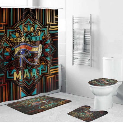 Ma’at Eye of Horus Bathroom Set Egyptian Feather Celebrating Truth