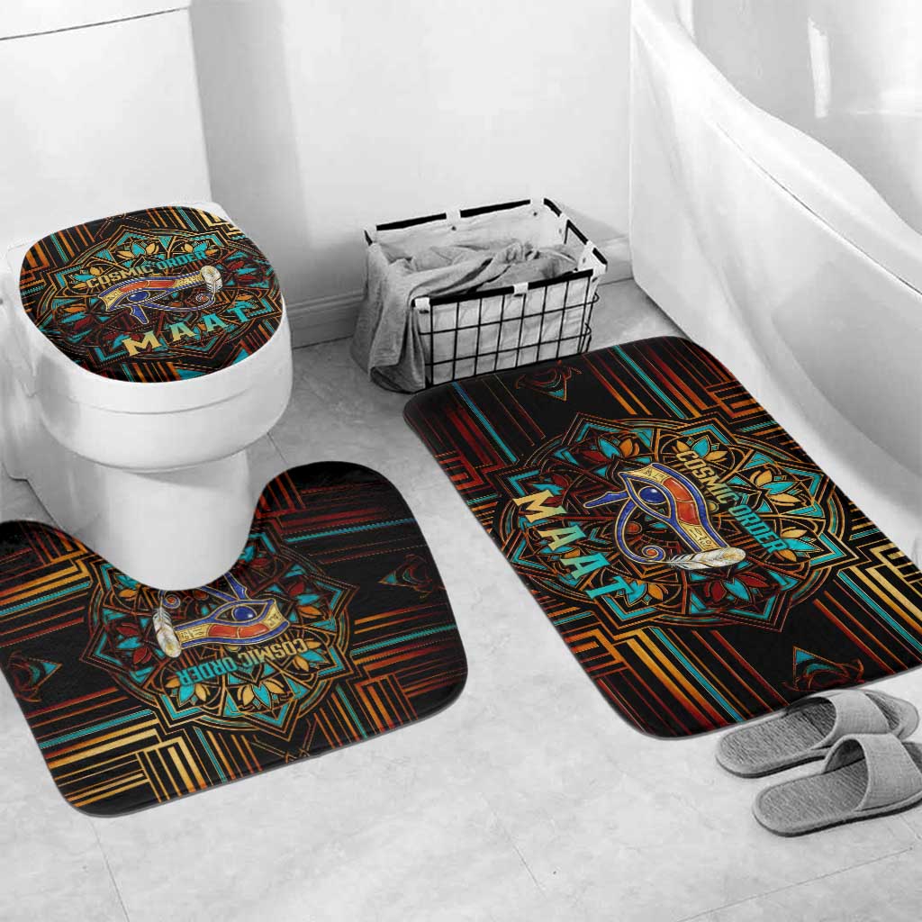 Ma’at Eye of Horus Bathroom Set Egyptian Feather Celebrating Truth