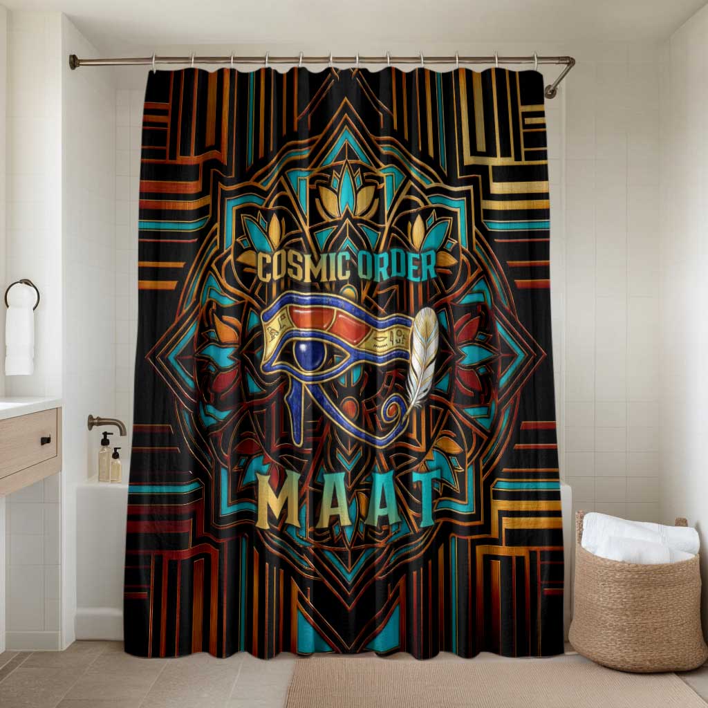 Ma’at Eye of Horus Bathroom Set Egyptian Feather Celebrating Truth