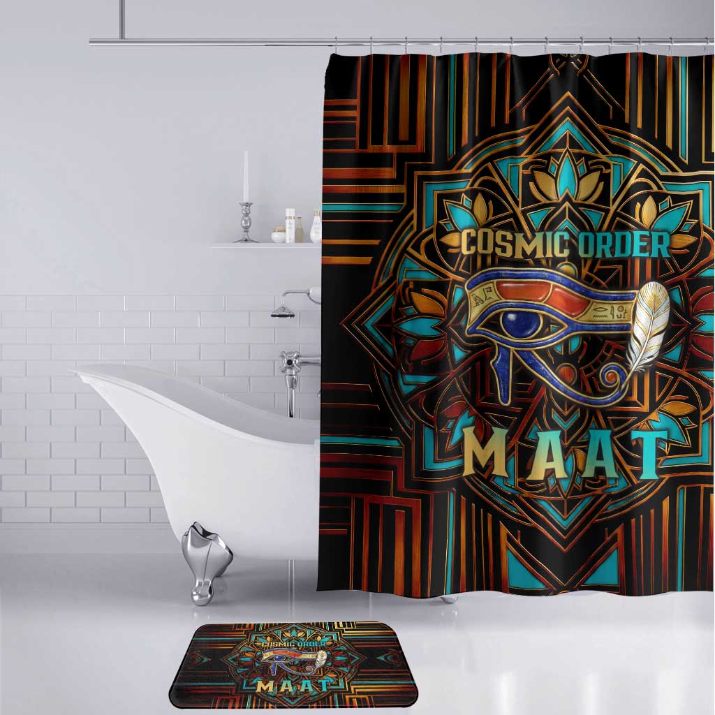 Ma’at Eye of Horus Bathroom Set Egyptian Feather Celebrating Truth