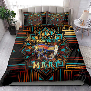 Ma’at Eye of Horus Bedding Set Egyptian Feather Celebrating Truth