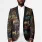 Ma’at Eye of Horus Blazer Egyptian Feather Celebrating Truth