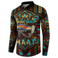 Ma’at Eye of Horus Button Sweatshirt Egyptian Feather Celebrating Truth