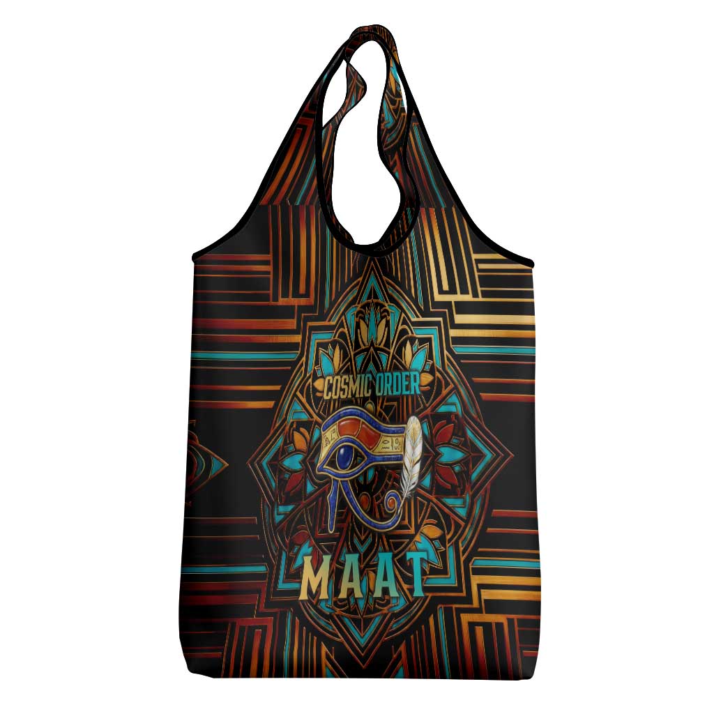 Ma’at Eye of Horus Grocery Bag Egyptian Feather Celebrating Truth