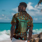 Ma’at Eye of Horus Hawaiian Shirt Egyptian Feather Celebrating Truth