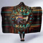 Ma’at Eye of Horus Hooded Blanket Egyptian Feather Celebrating Truth