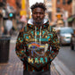Ma’at Eye of Horus Hoodie Egyptian Feather Celebrating Truth