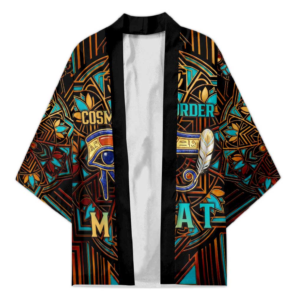 Ma’at Eye of Horus Kimono Egyptian Feather Celebrating Truth