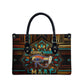Ma’at Eye of Horus Leather Bag Egyptian Feather Celebrating Truth