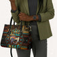 Ma’at Eye of Horus Leather Bag Egyptian Feather Celebrating Truth