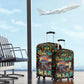 Ma’at Eye of Horus Luggage Cover Egyptian Feather Celebrating Truth