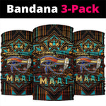 Ma’at Eye of Horus Neck Gaiter Egyptian Feather Celebrating Truth