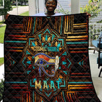 Ma’at Eye of Horus Quilt Egyptian Feather Celebrating Truth