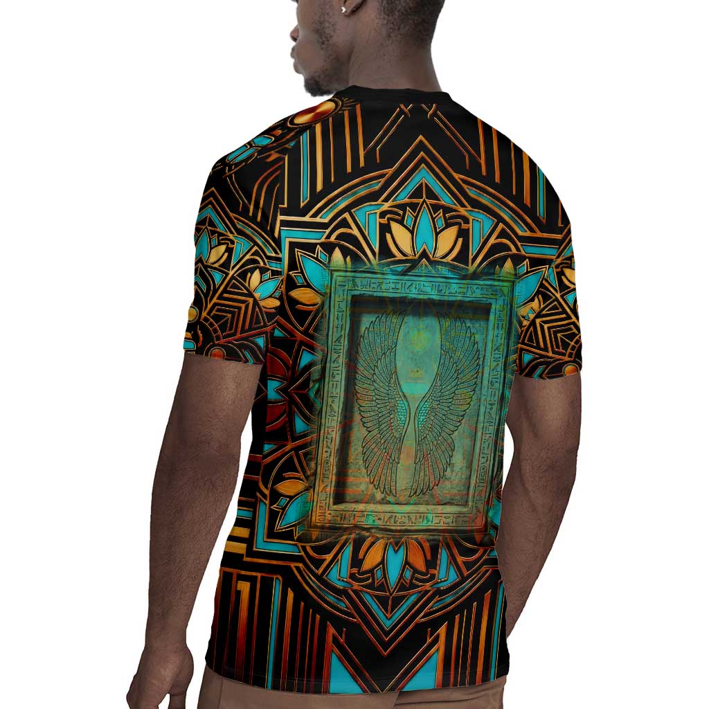 Ma’at Eye of Horus Rugby Jersey Egyptian Feather Celebrating Truth