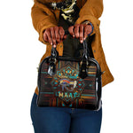 Ma’at Eye of Horus Shoulder Handbag Egyptian Feather Celebrating Truth