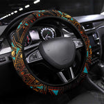 Ma’at Eye of Horus Steering Wheel Cover Egyptian Feather Celebrating Truth