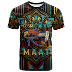 Ma’at Eye of Horus T shirt Egyptian Feather Celebrating Truth