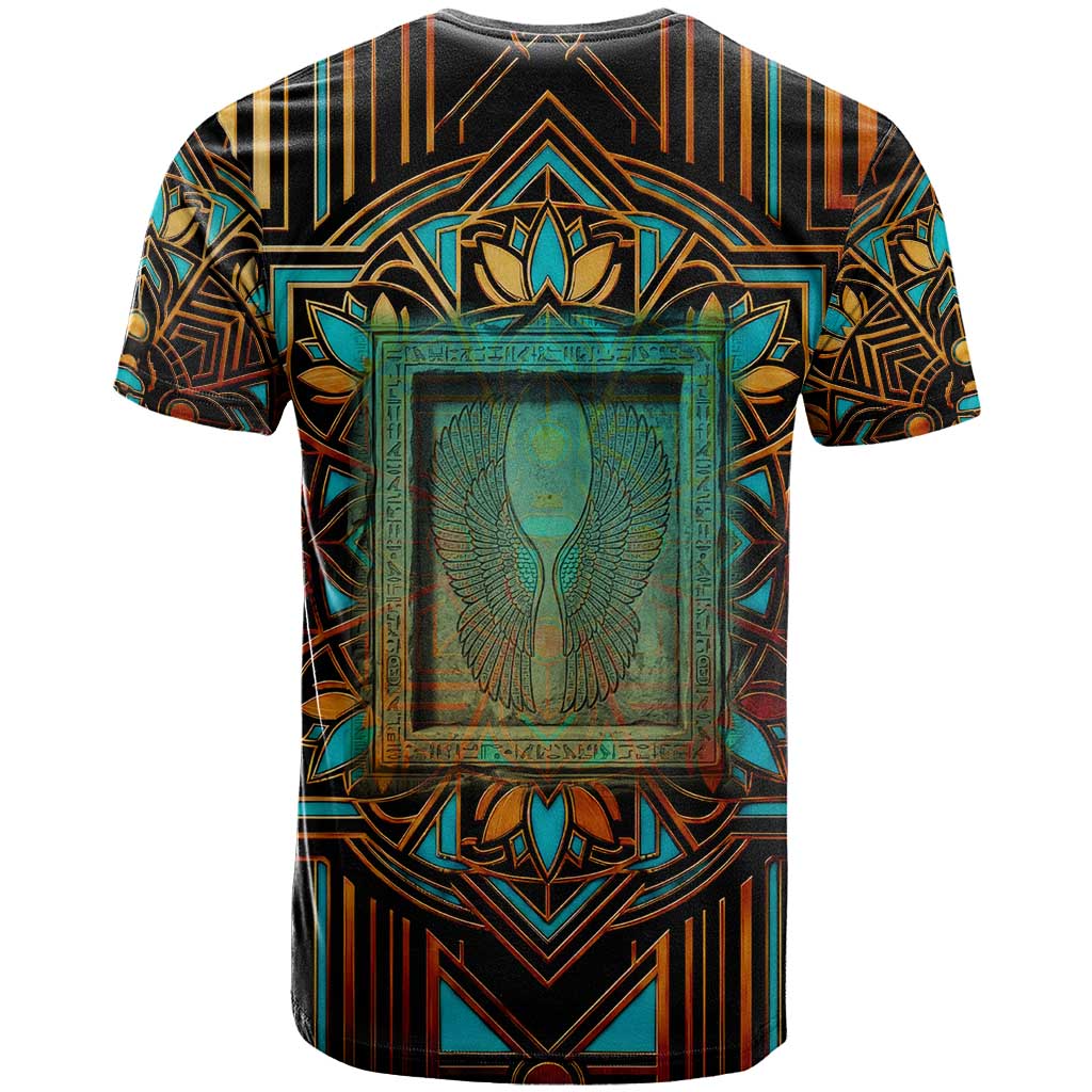 Ma’at Eye of Horus T shirt Egyptian Feather Celebrating Truth