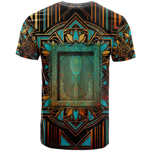 Ma’at Eye of Horus T shirt Egyptian Feather Celebrating Truth
