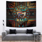 Ma’at Eye of Horus Tapestry Egyptian Feather Celebrating Truth