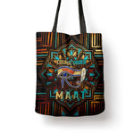 Ma’at Eye of Horus Tote Bag Egyptian Feather Celebrating Truth