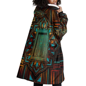 Ma’at Eye of Horus Wearable Blanket Hoodie Egyptian Feather Celebrating Truth