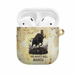 Montu Egyptian AirPods Case War God Mighty Bull Symbol Ancient Power Hieroglyphic