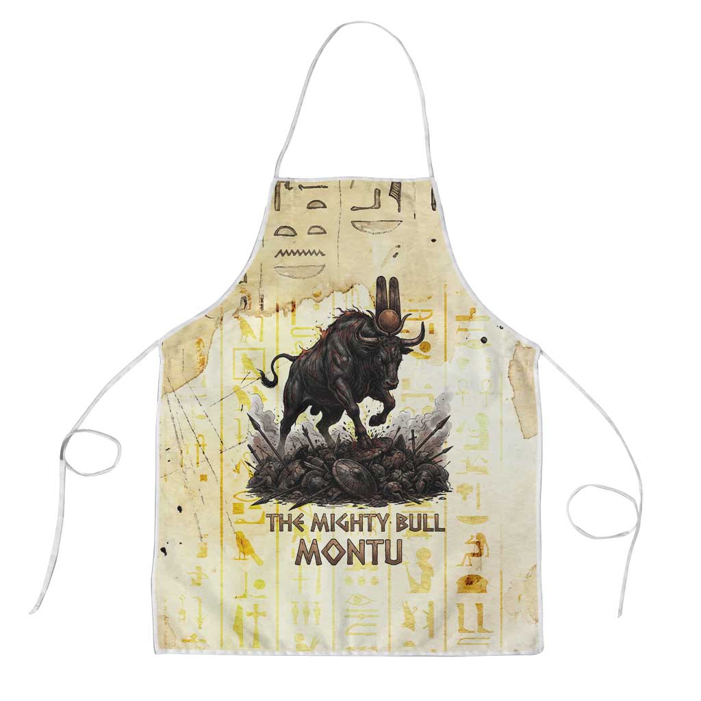 Montu Egyptian Apron War God Mighty Bull Symbol Ancient Power Hieroglyphic