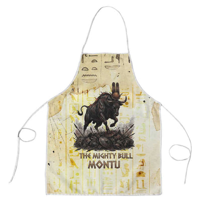 Montu Egyptian Apron War God Mighty Bull Symbol Ancient Power Hieroglyphic