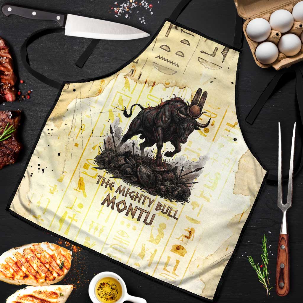 Montu Egyptian Apron War God Mighty Bull Symbol Ancient Power Hieroglyphic