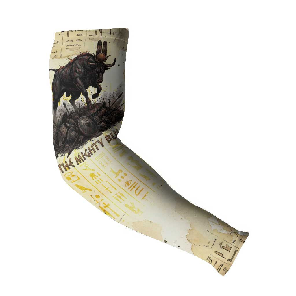 Montu Egyptian Arm Sleeves War God Mighty Bull Symbol Ancient Power Hieroglyphic