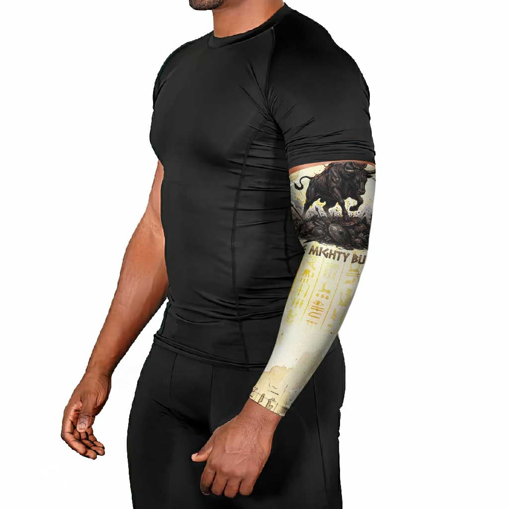 Montu Egyptian Arm Sleeves War God Mighty Bull Symbol Ancient Power Hieroglyphic