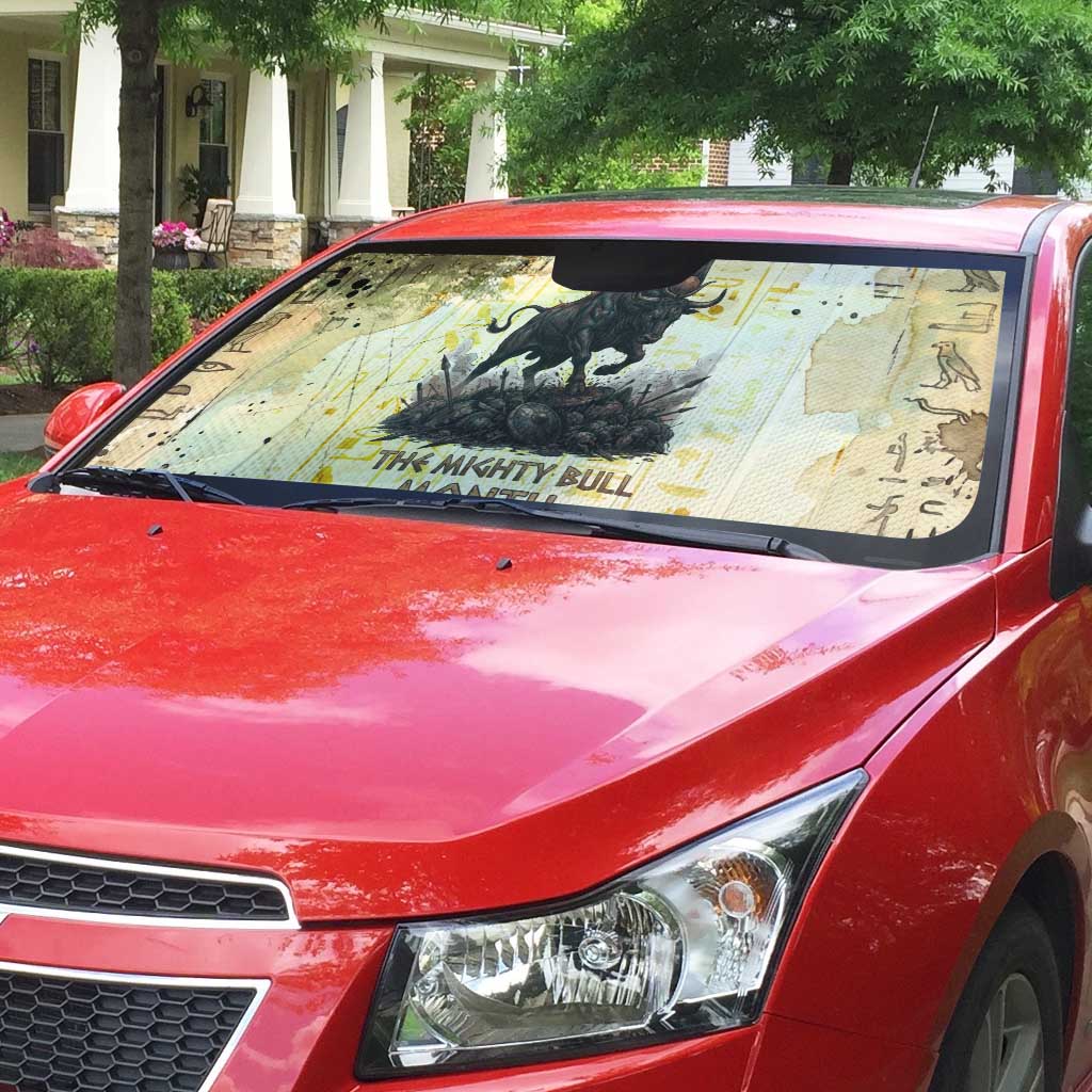 Montu Egyptian Auto Sun Shade War God Mighty Bull Symbol Ancient Power Hieroglyphic