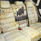Montu Egyptian Back Car Seat Cover War God Mighty Bull Symbol Ancient Power Hieroglyphic