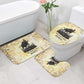 Montu Egyptian Bathroom Set War God Mighty Bull Symbol Ancient Power Hieroglyphic