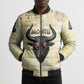 Montu Egyptian Bomber Puffer Jacket War God Mighty Bull Symbol Ancient Power Hieroglyphic